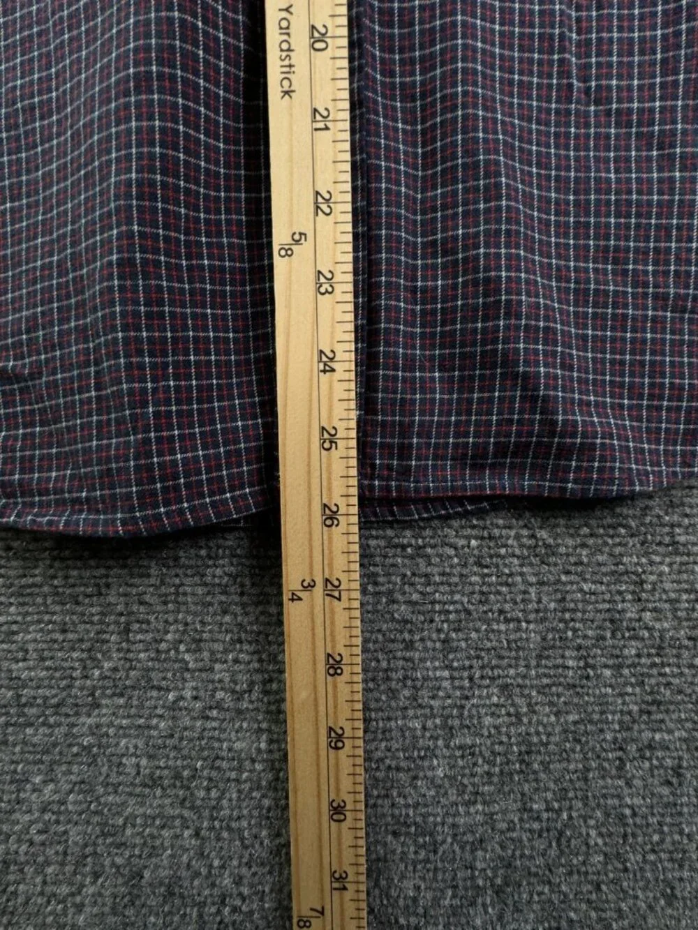 Ralph Lauren Flannel Boy Long Sleeve Button Up Shirt Youth Red Blue Check Cotton